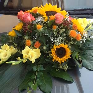 Das Blümchen - Blumen und Mehr: Blumen, Topfpflanzen, Geschenkartikel, Duftkerzen, Raumdüfte, dekorierte Blumenstöcke: Hochzeits-Floristik Auto Dekoration