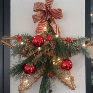 Das Blümchen - Blumen und Mehr: Blumen, Topfpflanzen, Geschenkartikel, Duftkerzen, Raumdüfte, dekorierte Blumenstöcke: weihnachtliche Geschenk-Ideen Stern als Türschmuck